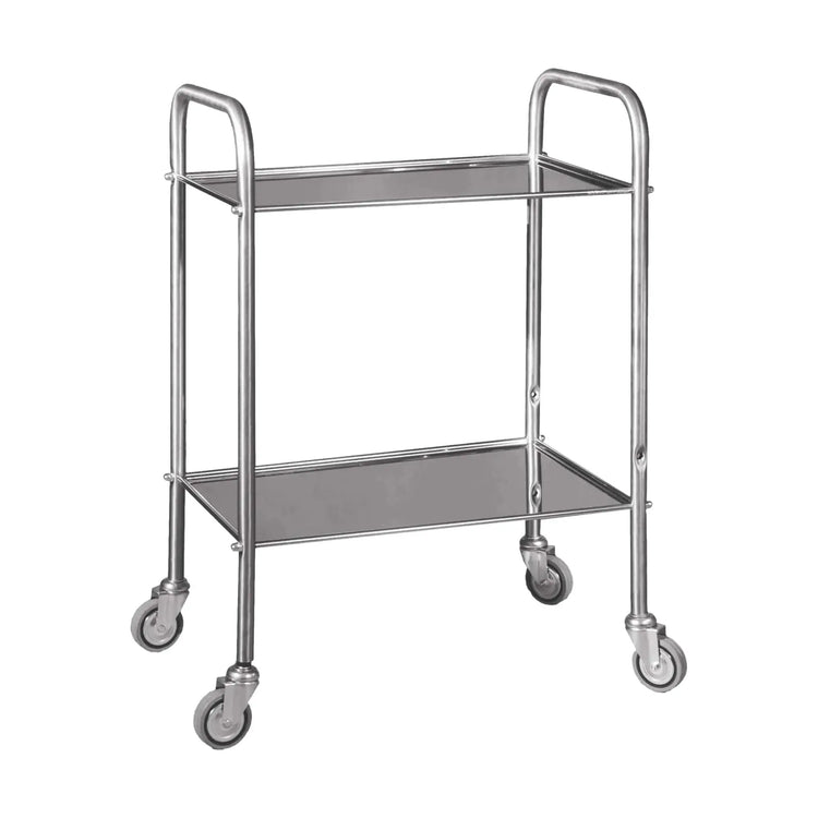 Guéridon en inox - 2 plateaux - 40 x 60 cm - CARINA MEDICAL - My Podologie