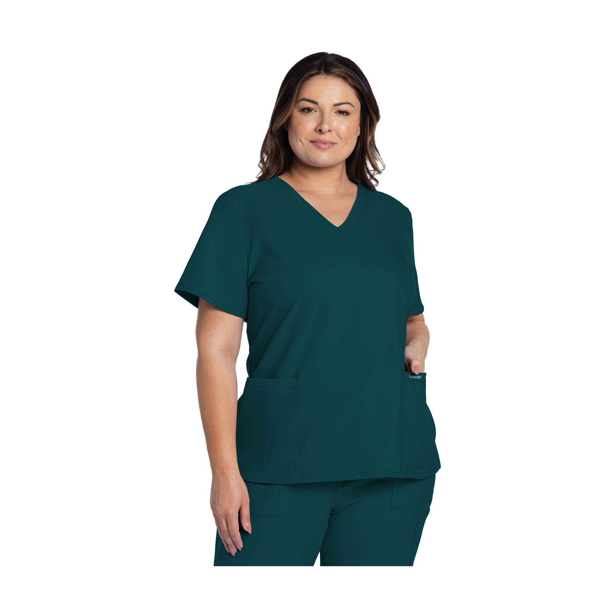 Lacanau - Tunique médicale - Col V  - Manches courtes - Femme - Cherokee Cherokee Authentic Workwear 