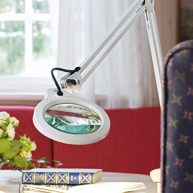 Lumeno Lampe loupe LED 7215GR avec lentille en verre véritable de 127 mm - Lampe de travail Lumeno Lampe loupe LED 7215GR avec lentille en verre véritable de 127 mm - Lampe de travail