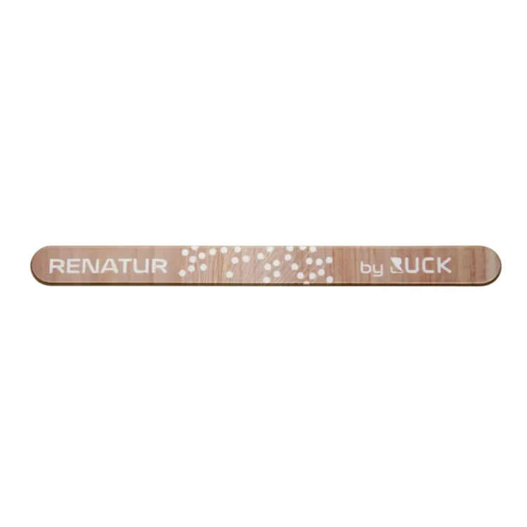 Lima de uñas de cristal Renatur larga - 13,5 cm - redonda o puntiaguda - Ruck Ruck 