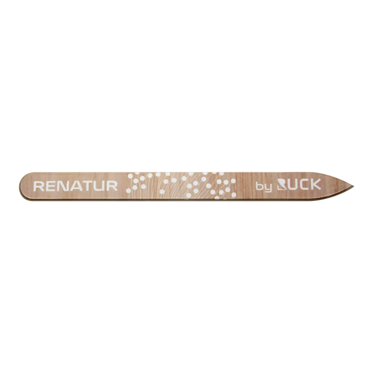Lima de uñas de cristal Renatur larga - 13,5 cm - redonda o puntiaguda - Ruck Ruck 