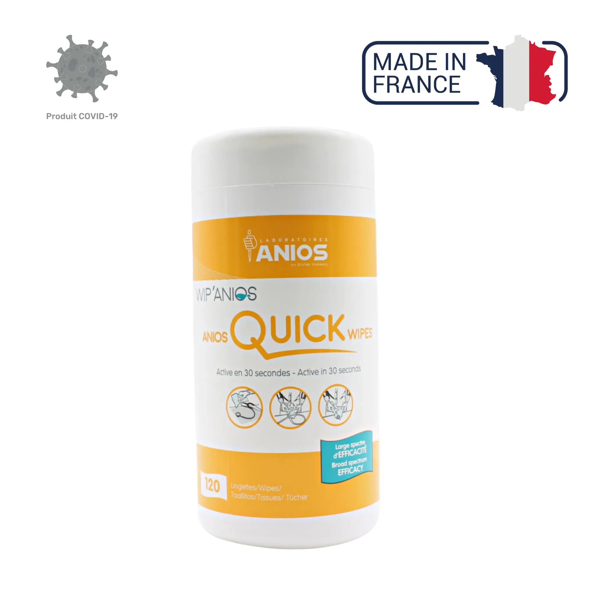 Linget'Anios Quick Wipes - Boite 120 Lingettes - ANIOS - My Podologie