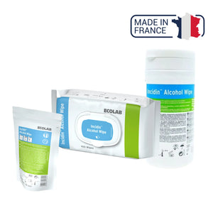 Lingettes Désinfectantes Incidin Alcohol Wipes - 3 contenances - Ecolab by Anios Anios 