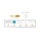 Confezione da 50 linguette adesive - Modello piatto - Mix di 5 misure - Goldstadt - Ruck