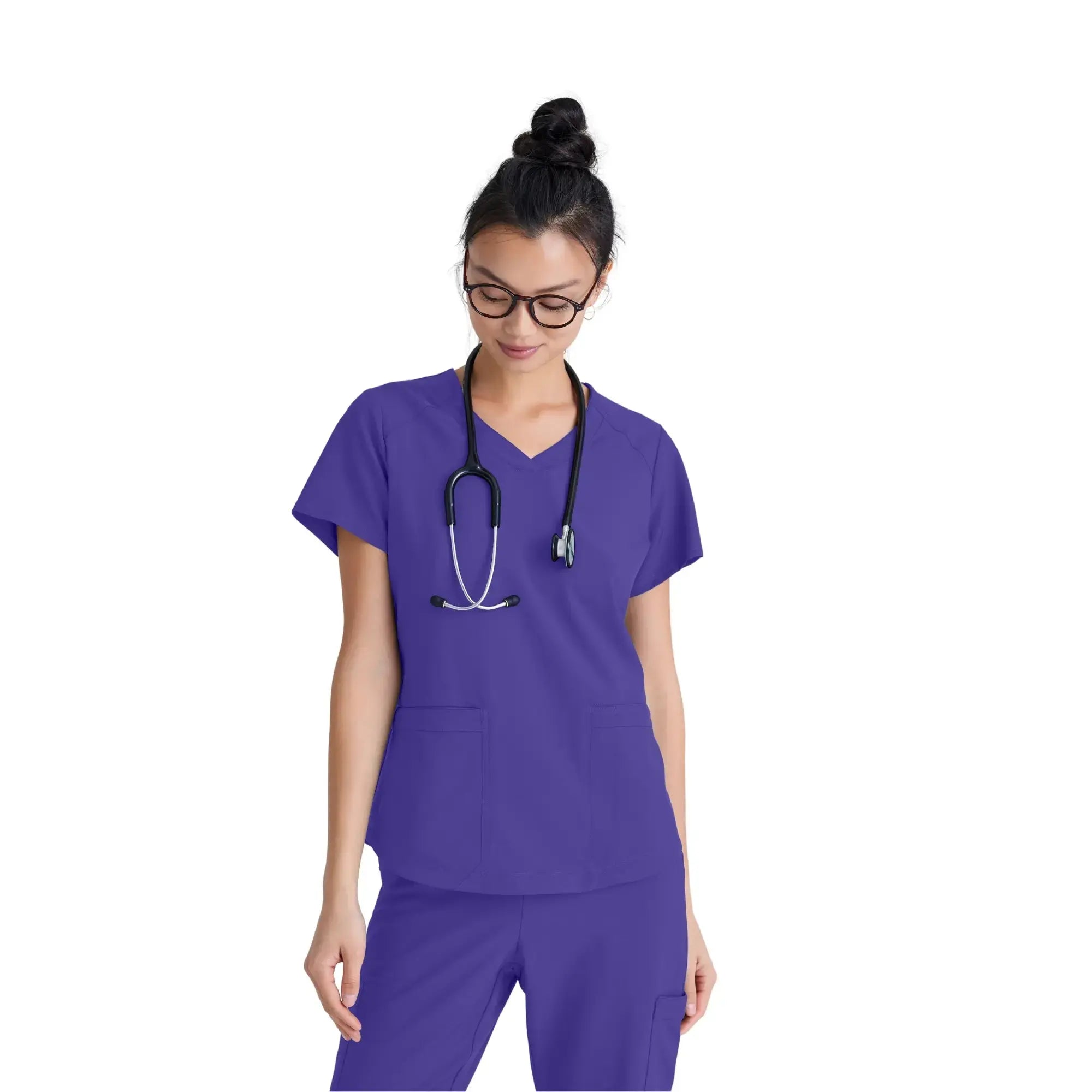 Luma - Tunique col V - Femme - Grey’s Anatomy Evolve Grey’s Anatomy  Raisin / XL