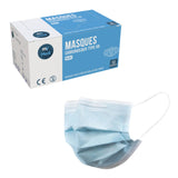 Mascarilla quirúrgica azul - 3 capas tipo IIR - Norma EN14683 - Certificación CE - Caja de 50 mascarillas - My Médical