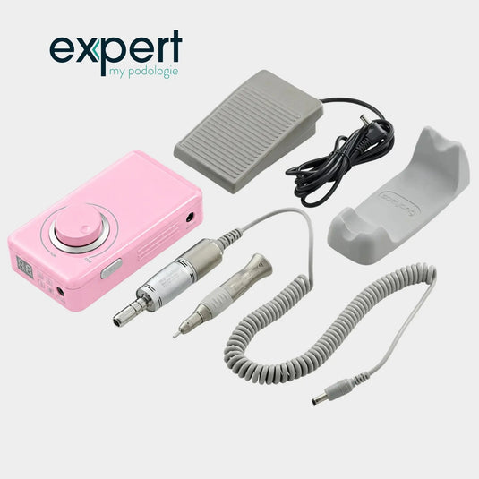 Micromoteur portable PODO38S - Rose - 30 000 tr/min - Avec pièce à main démontable Expert 