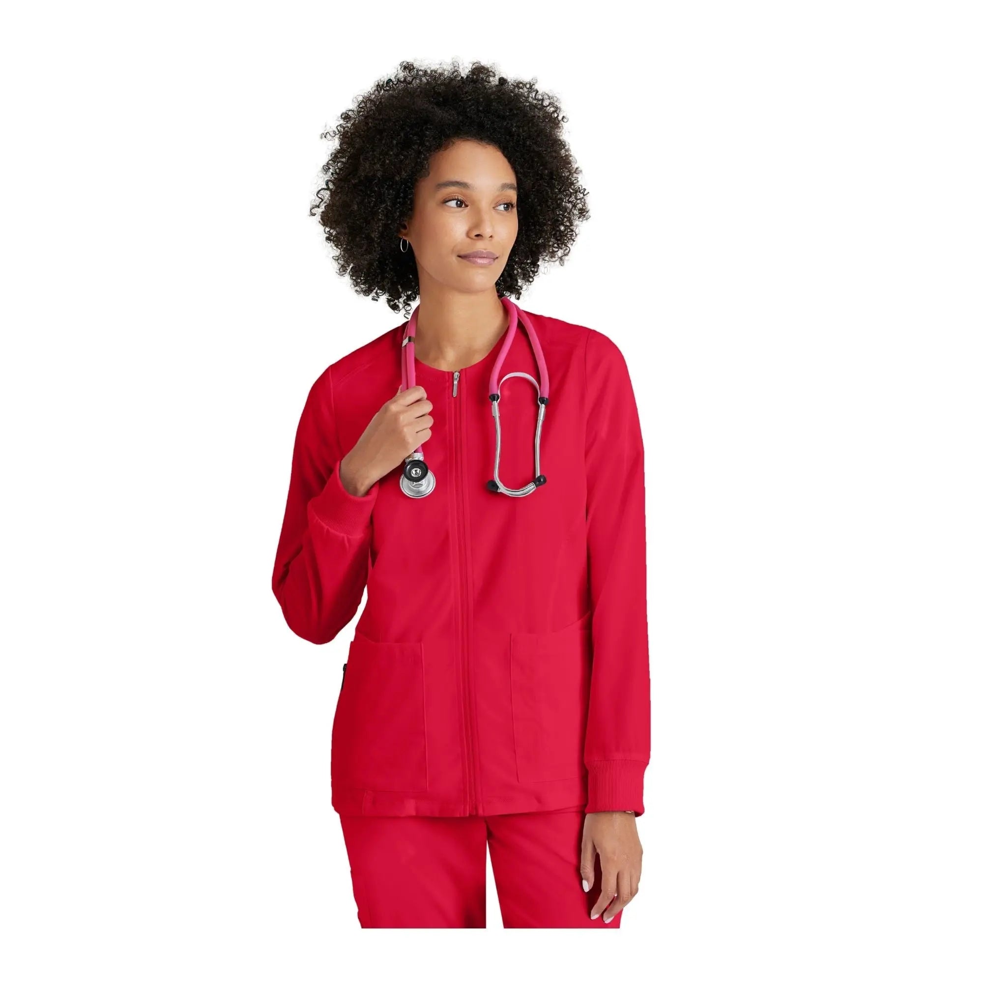 Mila - Chaqueta médica con cuello redondo - Mujer - Grey's Anatomy Stretch Grey's Anatomy 