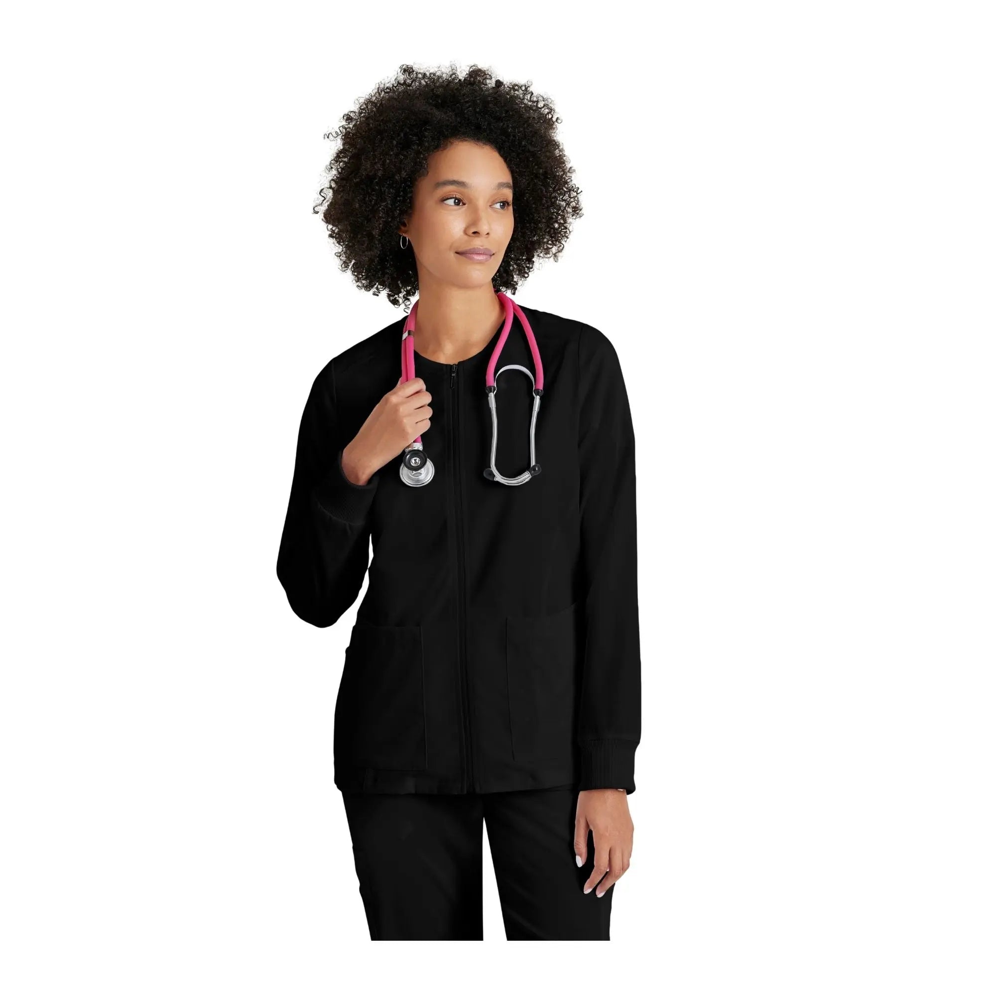 Mila - Chaqueta médica con cuello redondo - Mujer - Grey's Anatomy Stretch Grey's Anatomy 
