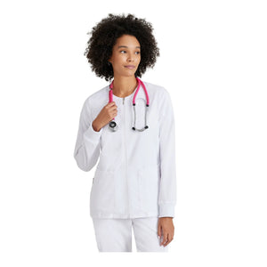 Mila - Chaqueta médica con cuello redondo - Mujer - Grey's Anatomy Stretch Grey's Anatomy 