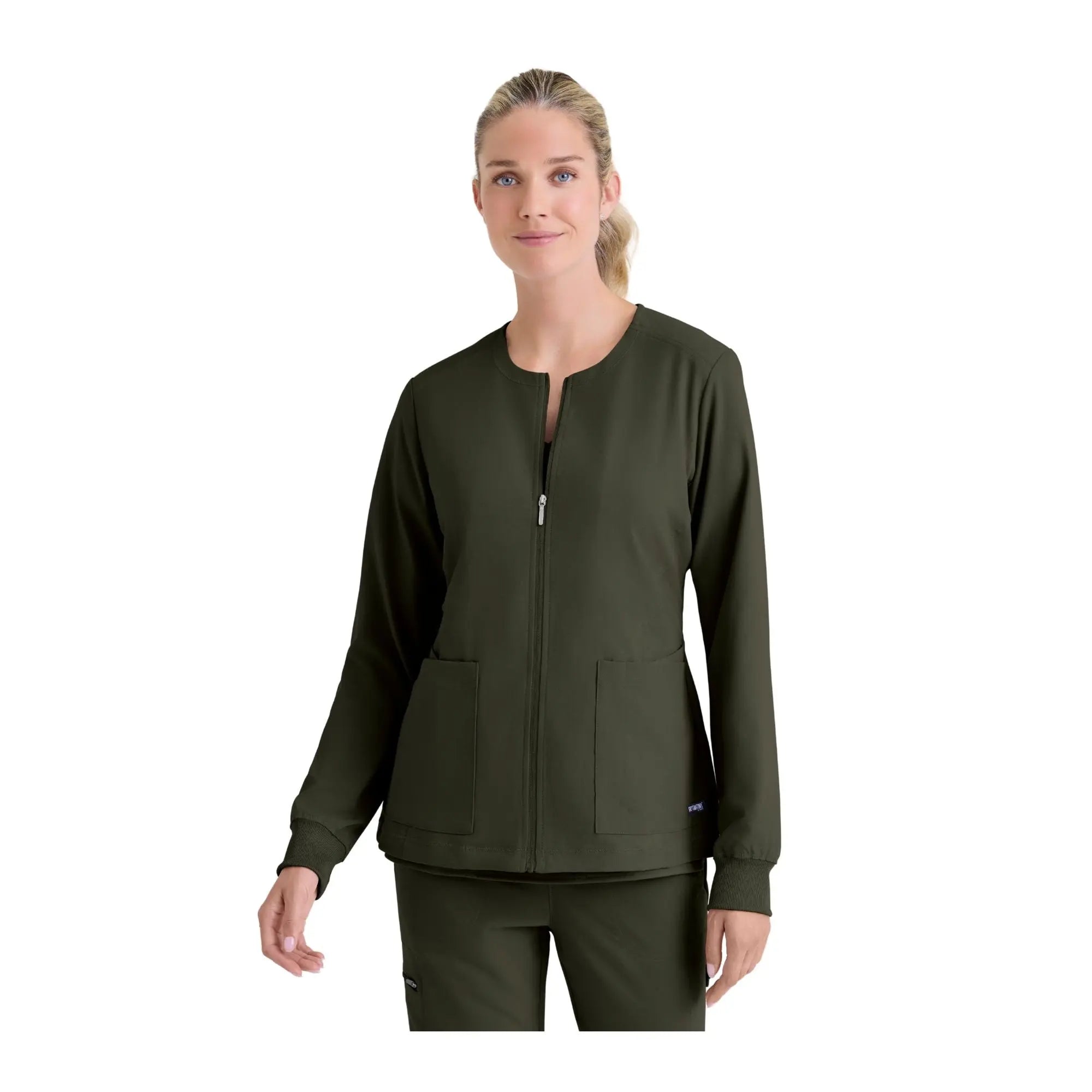 Mila - Chaqueta médica con cuello redondo - Mujer - Grey's Anatomy Stretch Grey's Anatomy 