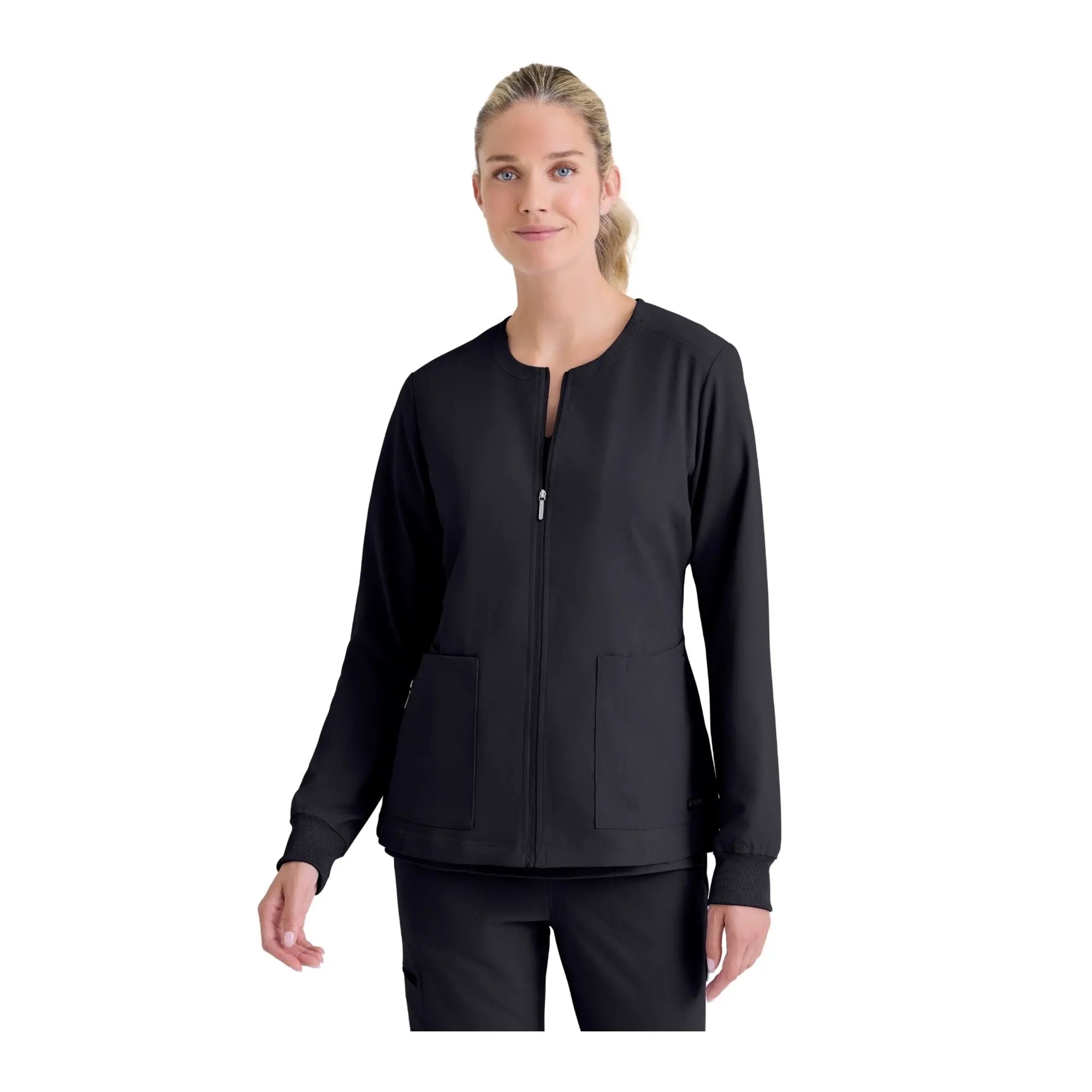 Mila - Chaqueta médica con cuello redondo - Mujer - Grey's Anatomy Stretch Grey's Anatomy 