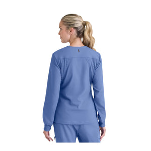 Mila - Chaqueta médica con cuello redondo - Mujer - Grey's Anatomy Stretch Grey's Anatomy 