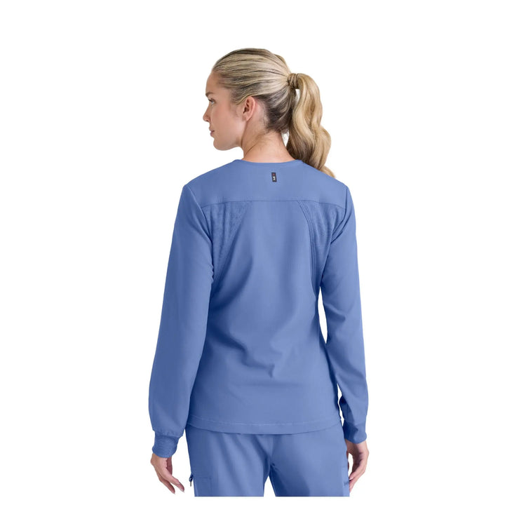 Mila - Chaqueta médica con cuello redondo - Mujer - Grey's Anatomy Stretch Grey's Anatomy 