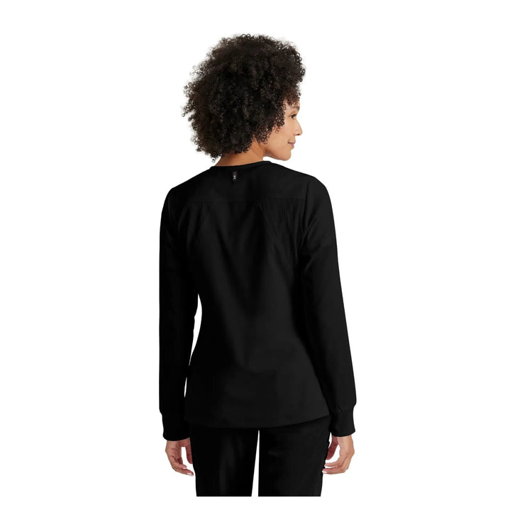 Mila - Chaqueta médica con cuello redondo - Mujer - Grey's Anatomy Stretch Grey's Anatomy 