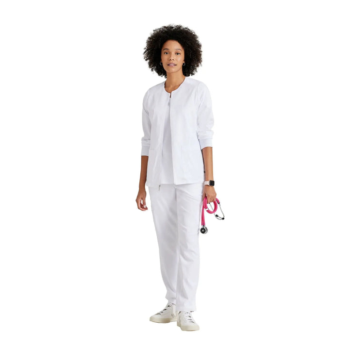 Mila - Chaqueta médica con cuello redondo - Mujer - Grey's Anatomy Stretch Grey's Anatomy 