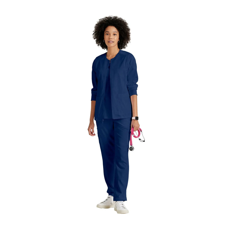 Mila - Chaqueta médica con cuello redondo - Mujer - Grey's Anatomy Stretch Grey's Anatomy 