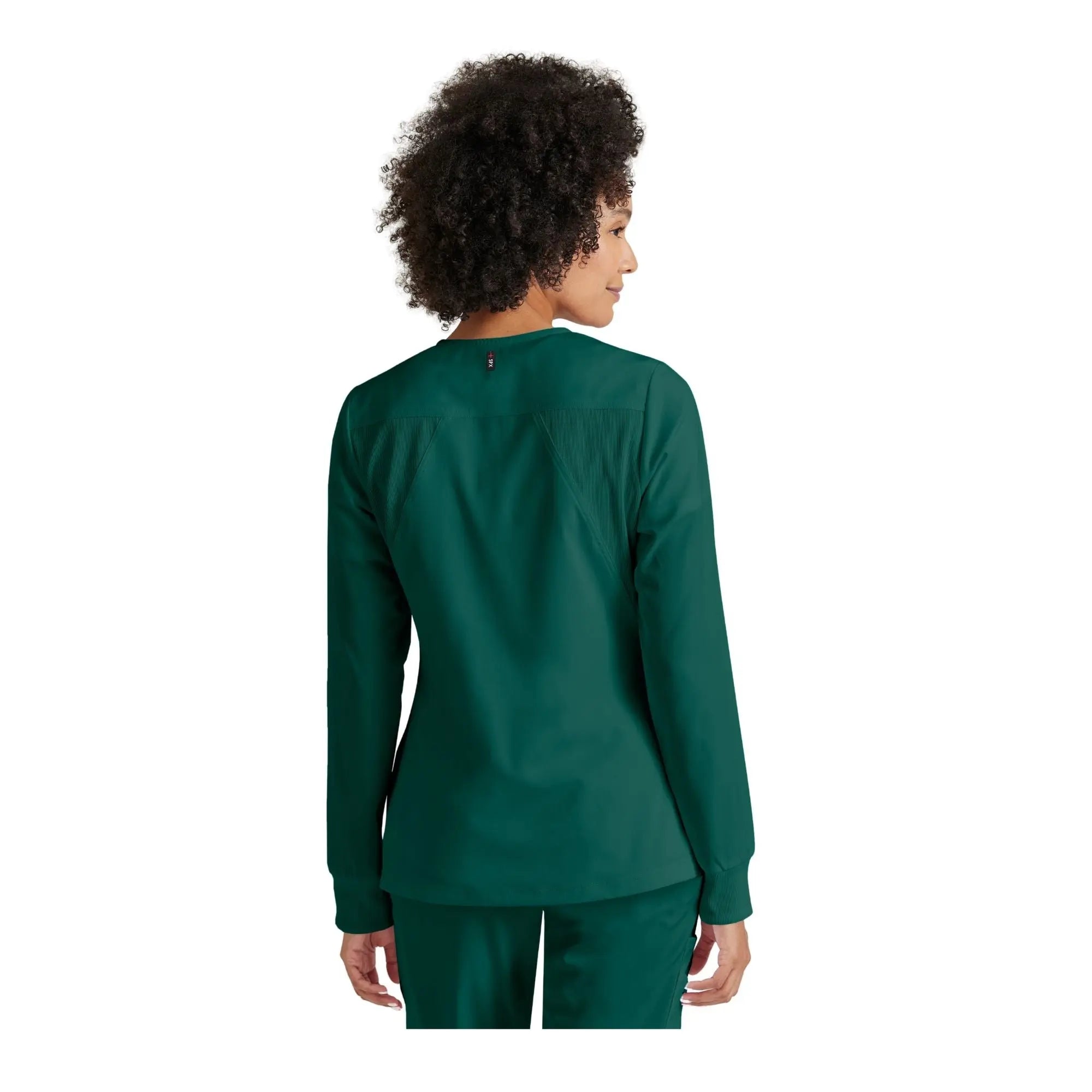 Mila - Chaqueta médica con cuello redondo - Mujer - Grey's Anatomy Stretch Grey's Anatomy 
