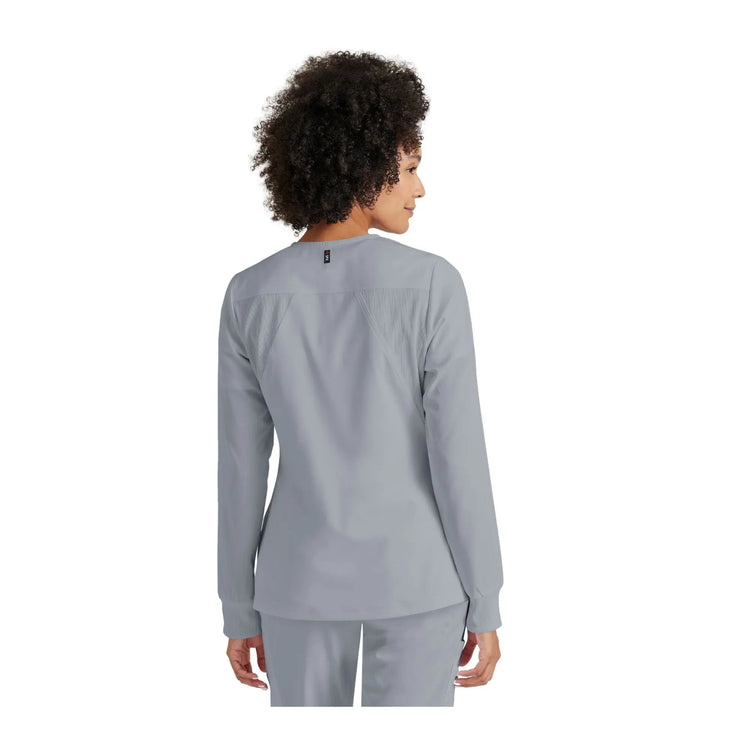 Mila - Chaqueta médica con cuello redondo - Mujer - Grey's Anatomy Stretch Grey's Anatomy 