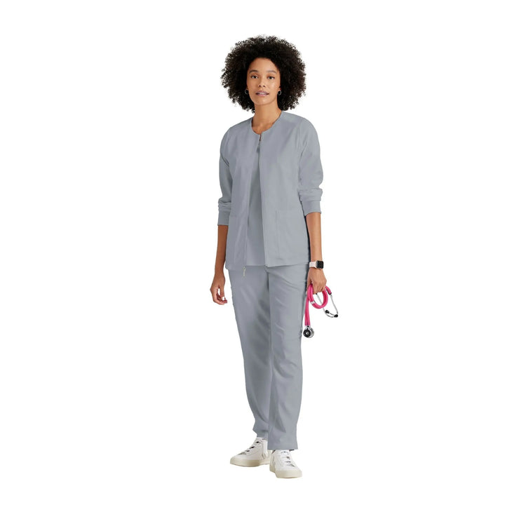 Mila - Chaqueta médica con cuello redondo - Mujer - Grey's Anatomy Stretch Grey's Anatomy 