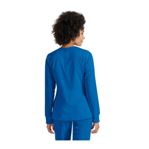 Mila - Chaqueta médica con cuello redondo - Mujer - Grey's Anatomy Stretch Grey's Anatomy 