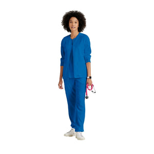 Mila - Chaqueta médica con cuello redondo - Mujer - Grey's Anatomy Stretch Grey's Anatomy 