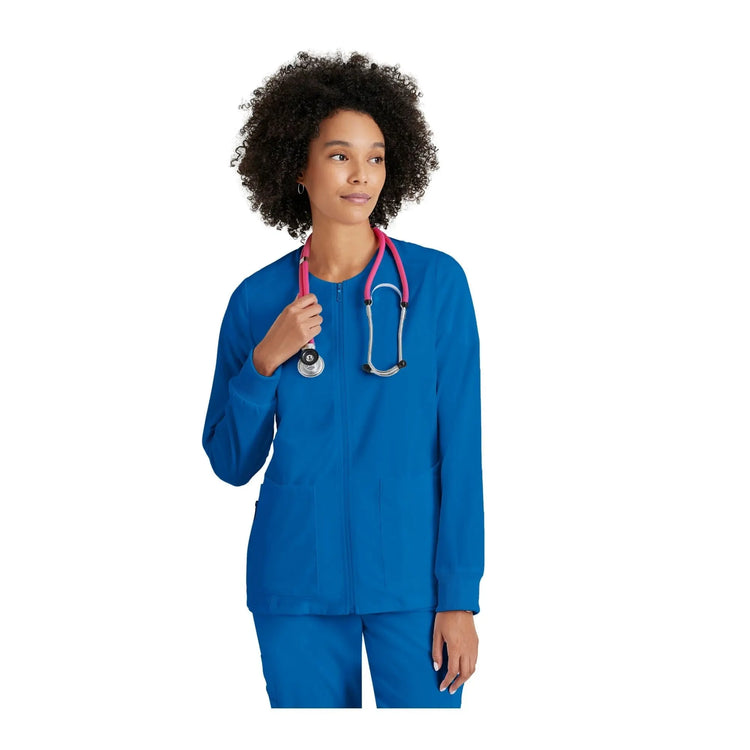 Mila - Chaqueta médica con cuello redondo - Mujer - Grey's Anatomy Stretch Grey's Anatomy 