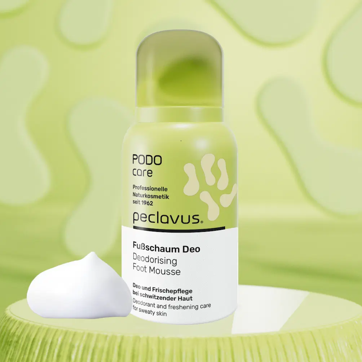 Mousse déodorante pour les pieds  - Plusieurs formats - Peclavus