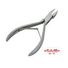 Pince à ongles - Acier inoxydable - Finition satinée - Coupe droite - Mors plats et arrondis - 13 cm - Sam