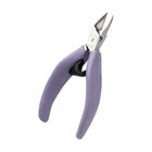 Pinza per unghie ergonomica - Viola - Taglio dritto - Ganasce larghe e affusolate - 13 cm - Acciaio inossidabile - Akori