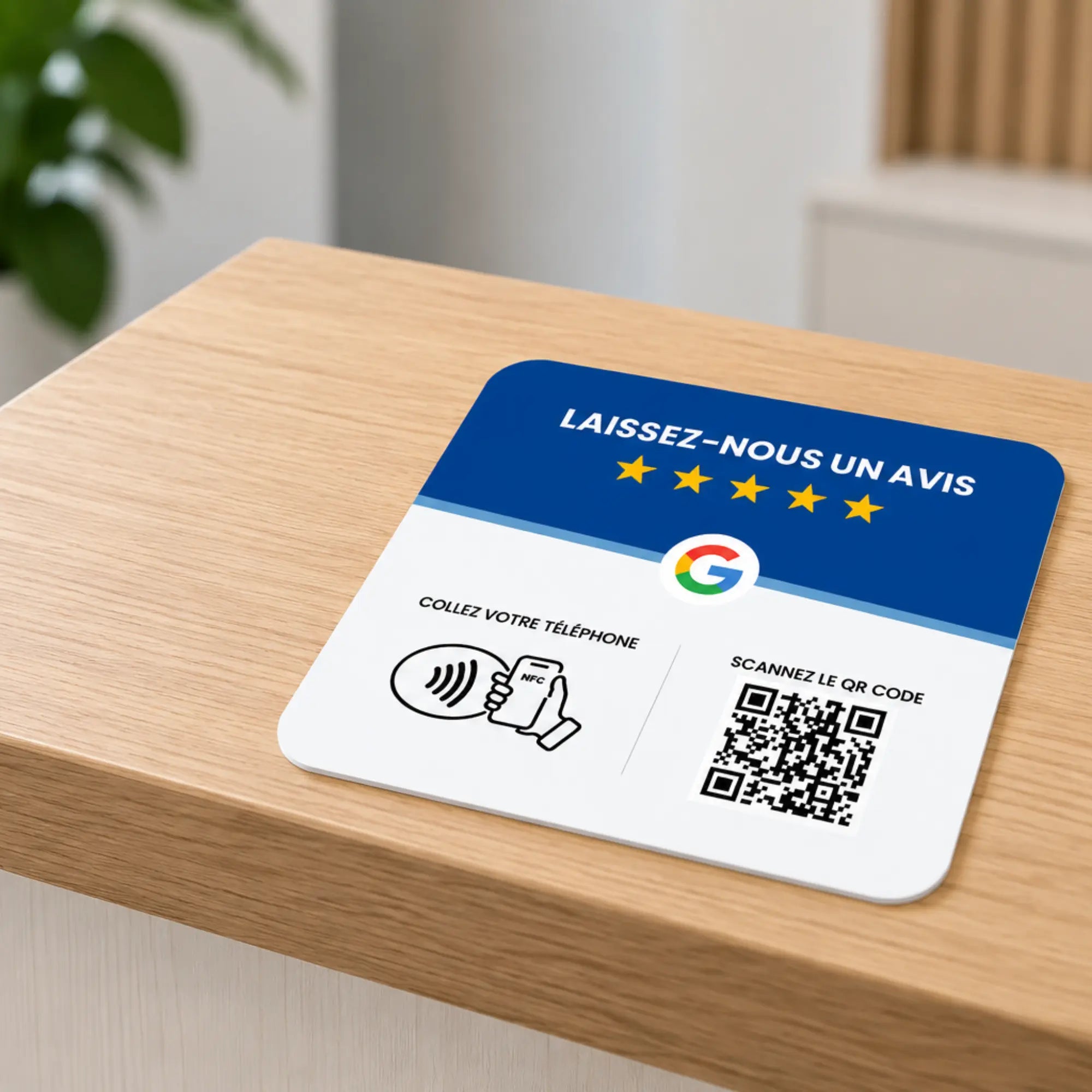 Plaque Avis Google pour Podologue - QR Code & NFC My Podologie 