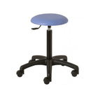 Taburete ergonómico PRISCA - Pata ABS negra - Equipado con 5 ruedas
