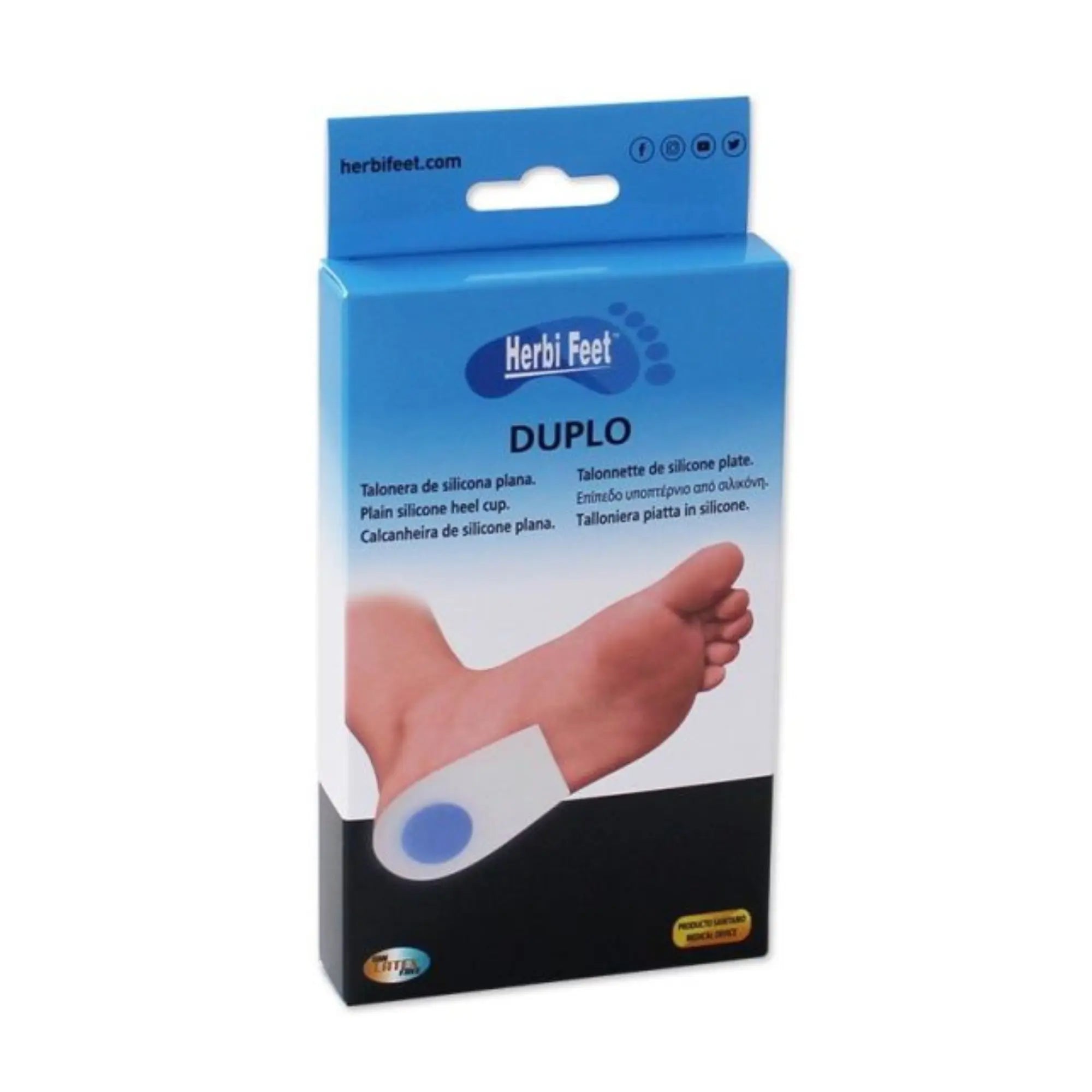 Talonnette en silicone plate Duplo - Disponible en 3 tailles - Herbifeet Herbifeet 