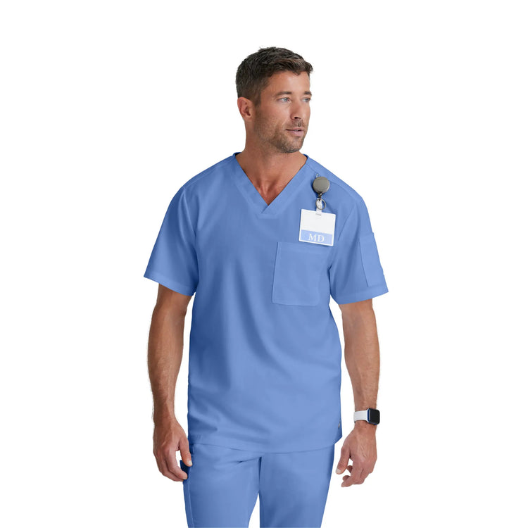 Toronto - Tunique col V croisé - Homme - Grey’s Anatomy Grey’s Anatomy  Bleu Ciel / XL